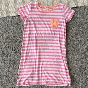 Crewcuts Pink and Orange Striped Casual Dress